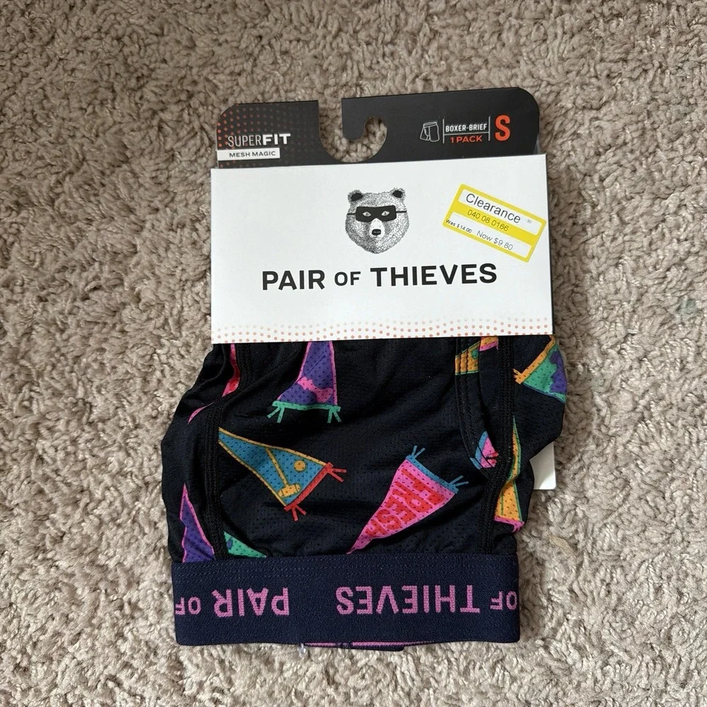 Men's Pair of Thieves Super fit Mesh Magic 1 Pair Of Boxer Briefs Men's Size‎ S